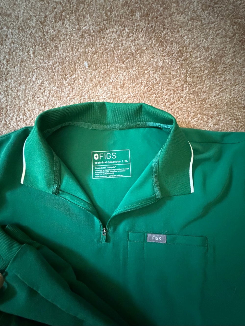 Figs scrub set indocyanine Green zamora LP and Hope Polo XL - Picture 2 of 3